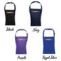 Rainbow Bubble Matching Siblings Personalised Apron Set, thumbnail 3 of 3