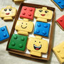 Hand Iced Lego Cookie Letterbox Gift, thumbnail 2 of 4
