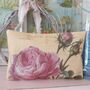 French Postcard Rose Design Gift Pillows, thumbnail 3 of 8
