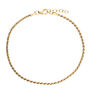24ct Gold Plated Rope Chain Bracelet, thumbnail 3 of 3