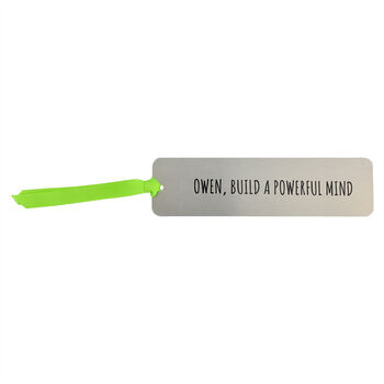 Personalised 'Build A Powerful Mind' Kids Bookmark, 7 of 8