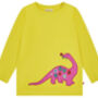 Dinosaur Top For Girls | Certified Organic Cotton, thumbnail 3 of 12