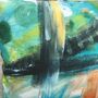 Painterly Abstract Cushion, thumbnail 3 of 6