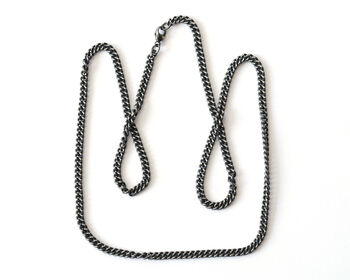 2mm Oxidised Silver Curb Chain, 4 of 4