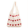 Knitted Love Heart Bag, thumbnail 1 of 2