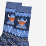 Men's Bamboo Socks Blue Highland Cow Hat And Jumper, thumbnail 4 of 5