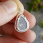 Natural Diamond Slice Necklace In Sterling Silver, thumbnail 4 of 4