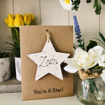 Personalised You're A Star Card Congrats Birthday, 2 of 2