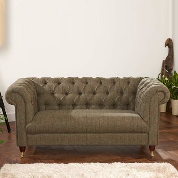 Chesterfield Leather Or Tweed Sofa Two Or Three Seater, 2 of 5