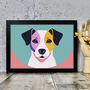 Jack Russell Dog Portrait Illustration Print, thumbnail 2 of 2