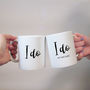 Mug Set For Couples I Do Design, thumbnail 2 of 2