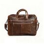Genuine Leather Briefcase With Zip Pockets, thumbnail 9 of 12
