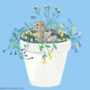 St Albans Flower Pot Art Print, thumbnail 2 of 3