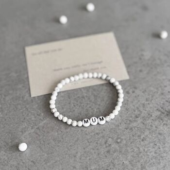 Thank You Mum Gemstone Bracelet, 4 of 8