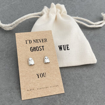 Never Ghost You Silver Earrings, 3 of 4