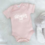 Happy 1st Father's Day Badge Babygrow, thumbnail 2 of 10