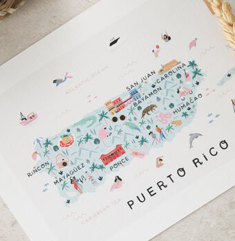 Puerto Rico Illustrated Map, 4 of 4