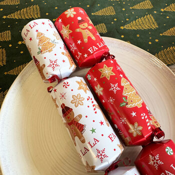 Gingerbread Kazoo Family Fun Christmas Crackers Set Of Six, 5 of 5