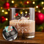 Christmas Snowflake Tumbler Glass With Chocolate Tree And Decoration Gift Boxed Set, thumbnail 1 of 8