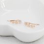Sterling Silver Cz Star Crawler Earrings, thumbnail 7 of 12