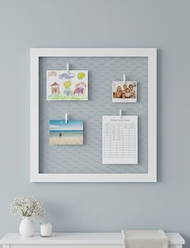 French Style Wire Memo Board With Matching Pegs, 6 of 9