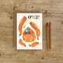 Orangutan Split Pin Puppet A5 Activity Greeting Card, thumbnail 4 of 4