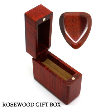 Red Tiger Eye Guitar Pick / Plectrum In A Gift Box, 2 of 7