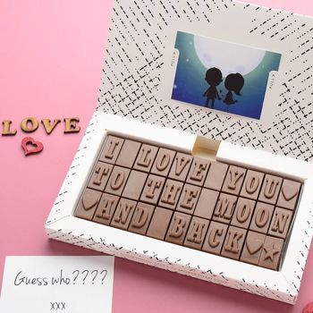 'I Love You To The Moon And Back' Chocolate Box, 2 of 3