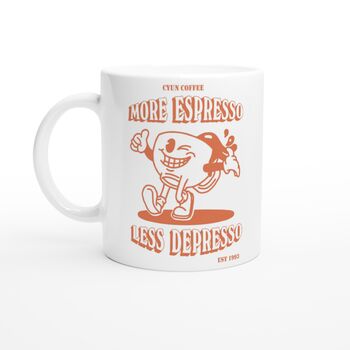 'More Espresso Less Depresso' Mug, 2 of 6