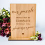 Wedding Puzzle Guestbook Personalised With Custom Photo, thumbnail 5 of 12