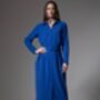 Andie Everyday Shirt Dress In Sapphire Blue, thumbnail 1 of 4
