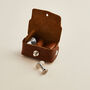 Denzil Steel Cufflinks With Personalised Pouch, thumbnail 4 of 6