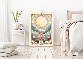 The Moon Tarot Playing Card Art Print, 3 of 3