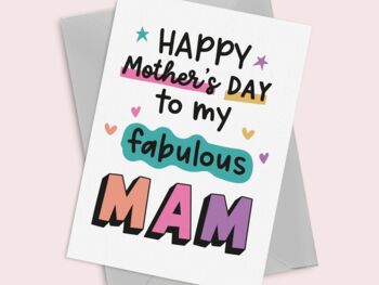 Fabulous Mam Mother's Day Card, 4 of 6