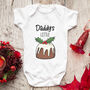 Personalised Christmas Pudding Baby Grow, thumbnail 2 of 3