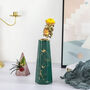 Green Gold Marble Ceramic Flower Vase Table Centerpiece, thumbnail 4 of 8