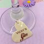 Gin Glass Charm With Name, thumbnail 3 of 6