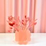 Pastel Pink Mum Vase With Everlasting Flowers, thumbnail 1 of 4