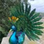 Light Up Metal Garden Peacock, thumbnail 2 of 9