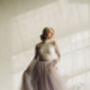 Lilac And Grey Ombre Bridal Skirt For Alternative Weddings, thumbnail 3 of 12