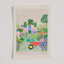 Gardener Art Print Flowers Gardening Scene Poster, thumbnail 4 of 9