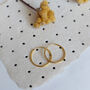 Classic Hoop Earrings Gold Plated Sterling Silver, thumbnail 3 of 4