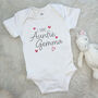 I Love My Auntie Personalised Babygrow, thumbnail 2 of 4