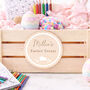 Personalised Easter Bunny Crate Treat Activity Box Easter Gift Idea, thumbnail 1 of 6