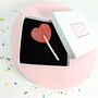 Lollipop Heart Brooch On Acrylic Valentine's Day Gift, thumbnail 1 of 6