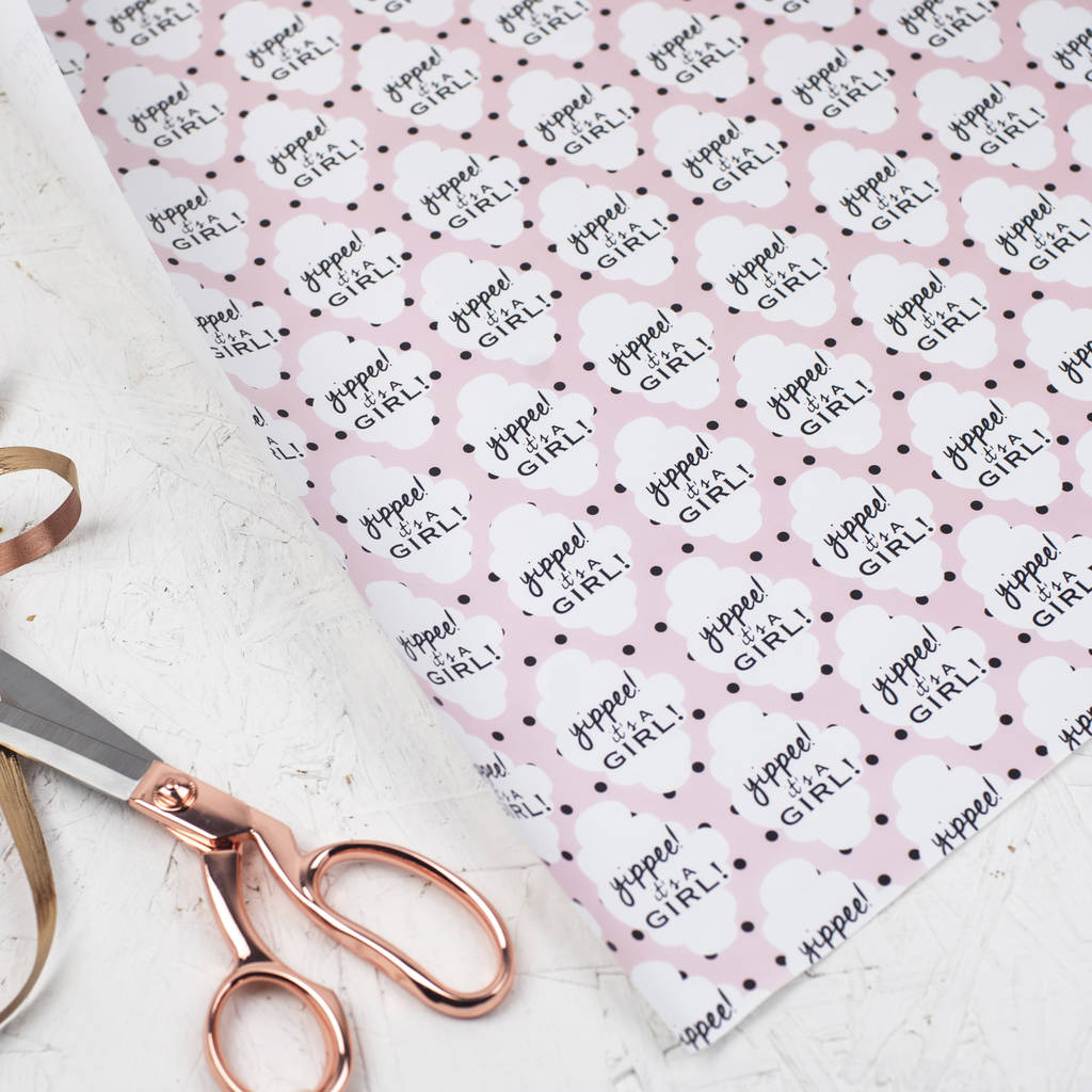 Baby Girl Wrapping Paper Baby Shower By Pop House