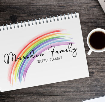 Personalised Family Weekly Planner Notebook, 3 of 4