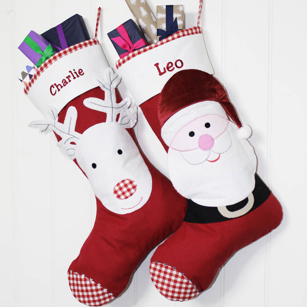 Personalised 3 D Christmas Character Stockings By Lime Tree London