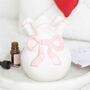 White And Pink Bow Ceramic Oil Burner, thumbnail 1 of 3