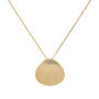 Dainty 18 K Gold Shell Ocean Clam Necklace, thumbnail 2 of 8